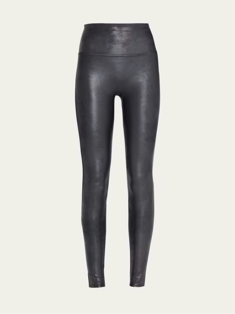 SPANX High-Waist Faux Leather Leggings - Black size Small